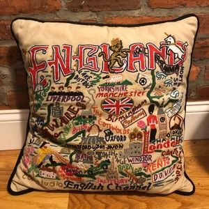 Hand stitched England pillow